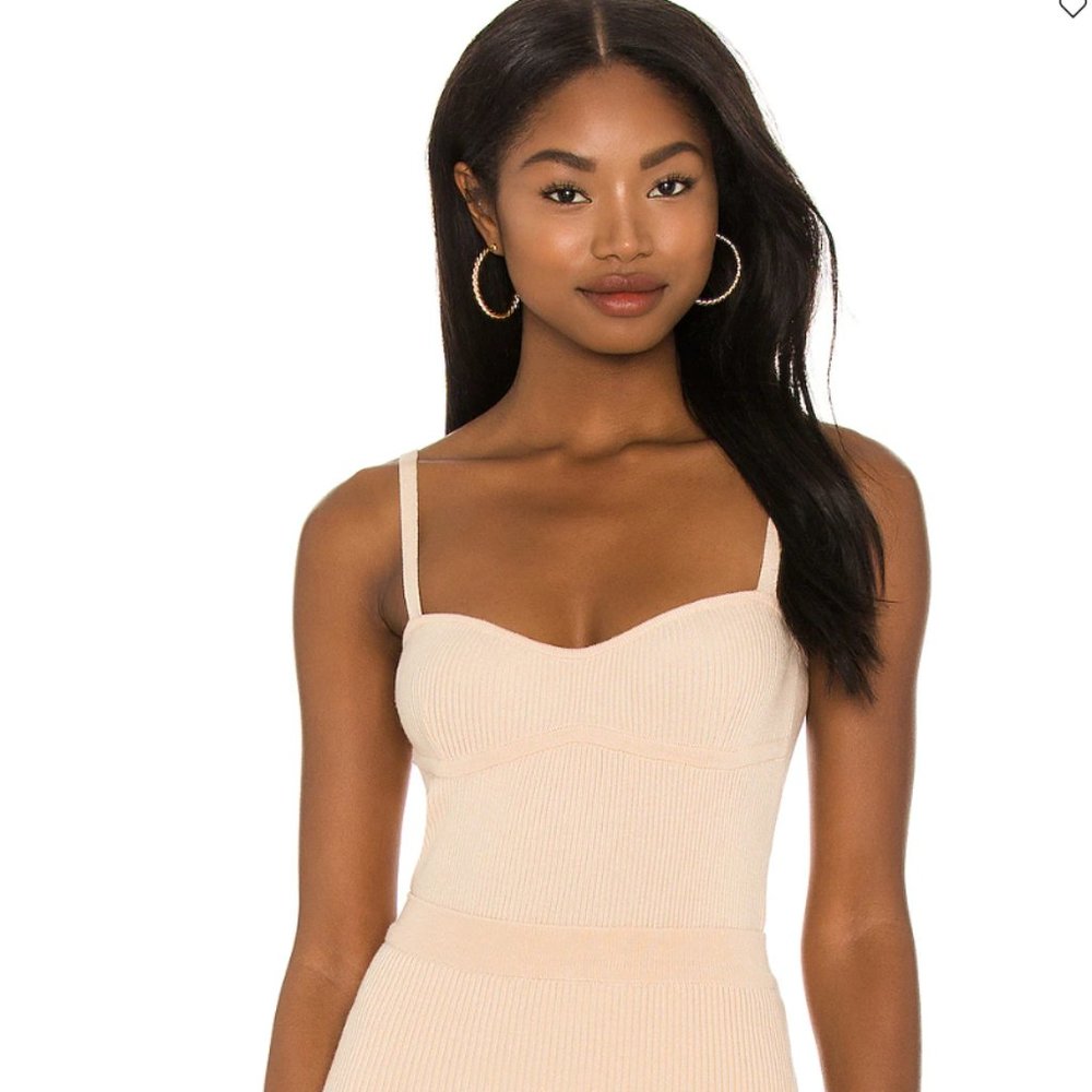Soft Ribbed Jersey Knit Tank Top - Picture 3 of 4